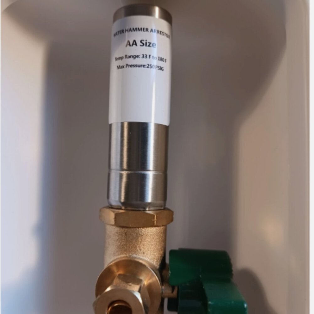 AA Size Water Hammer Arrestor – Lead Free, 250 PSI Max, 33°F–180°F – New - Picture 4 of 4